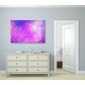 CANVAS PRINT INDIAN MANDALA WITH A GALACTIC BACKGROUND - PICTURES FENG SHUI - PICTURES