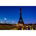 CANVAS PRINT EIFFEL TOWER AT NIGHT - PICTURES OF CITIES - PICTURES