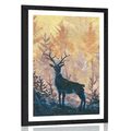 POSTER – PITTURA ARTISTICA DELLA FORESTA - ANIMALI - POSTER