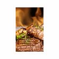 POSTER GRILLED BEEF STEAK - WITH A KITCHEN MOTIF - POSTERS