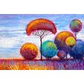 CANVAS PRINT AUTUMN FOREST - PICTURES OF NATURE AND LANDSCAPE - PICTURES