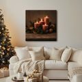 CANVASTAVLA VARM ADVENTSDEKORATION MED LJUS - JUL- OCH VINTERTAVLOR - TAVLOR