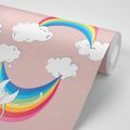 PAPIER PEINT GAI ARC-EN-CIEL - PAPIER PEINT POUR ENFANTS - PAPIER PEINT