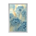 POSTER BLUE DANDELION IN WATERCOLOR DESIGN - FLOWERS - POSTERS