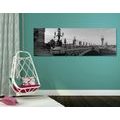 CANVAS PRINT BRIDGE OF ALEXANDER III. IN PARIS IN BLACK AND WHITE - BLACK AND WHITE PICTURES{% if product.category.pathNames[0] != product.category.name %} - PICTURES{% endif %}