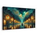 OBRAZ NOČNÍ PROCHÁZKA POD HVĚZDAMI - OBRAZY MĚSTA - OBRAZY