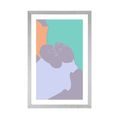 POSTER WITH MOUNT CLOSENESS OF TWO PEOPLE - MOTIFS FROM OUR WORKSHOP - POSTERS