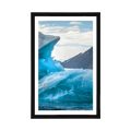 AFFICHE AVEC MONTURE LES GLACIERS - NATURE - AFFICHES