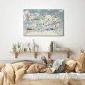 WANDBILD AUF KORK WELTKARTE MIT BALLONS - WANDBILDER AUF KORK - BILDER