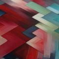 OBRAZ BAREVNÉ BLOKY A STÍNY - OBRAZY ABSTRAKTNÍ TVARY - OBRAZY