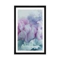 POSTER WITH MOUNT ABSTRACTION OF COLORS - ABSTRACT AND PATTERNED - POSTERS