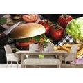 WALL MURAL AMERICAN HAMBURGER - WALLPAPERS FOOD AND DRINKS - WALLPAPERS