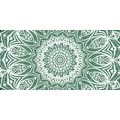 CANVAS PRINT MANDALA OF HARMONY ON A GREEN BACKGROUND - PICTURES FENG SHUI - PICTURES