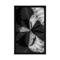 POSTER ARTISTIC ABSTRACTION IN BLACK AND WHITE - ABSTRACT AND PATTERNED - POSTERS