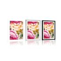 POSTER WITH MOUNT IMPRESSIONISTIC WORLD OF FLOWERS - FLOWERS - POSTERS