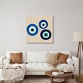 TABLEAU SUR TOILE – TROIS YEUX BLEUS D’HARMONIE - TABLEAUX PAR THÈME - TABLEAUX