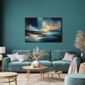 OBRAZ ZÁŘE NAD VLNAMI - OBRAZY MOŘE A PLÁŽ - OBRAZY