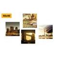 CANVAS PRINT SET MYSTERIOUS CITIES - SET OF PICTURES - PICTURES