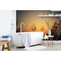 SELF ADHESIVE WALL MURAL GRASS BLADES AT SUNSET - SELF-ADHESIVE WALLPAPERS - WALLPAPERS