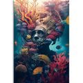 CANVAS PRINT SURREALISTIC DIVER - PICTURES UNDERWATER WORLD - PICTURES