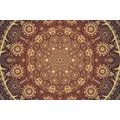 WALLPAPER ORNAMENTAL MANDALA WITH A LACE IN BURGUNDY - WALLPAPERS FENG SHUI - WALLPAPERS