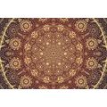 WALLPAPER ORNAMENTAL MANDALA WITH A LACE IN BURGUNDY - WALLPAPERS FENG SHUI - WALLPAPERS