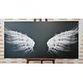 TABLEAU SUR TOILE – AILES D'ANGE NOIR ET BLANC - TABLEAUX EN NOIR ET BLANC - TABLEAUX