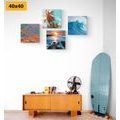 CANVAS PRINT SET CHARMING SEASCAPE - SET OF PICTURES - PICTURES