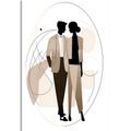 CANVAS PRINT ABSTRACT SHAPES ELEGANT COUPLE - PICTURES OF ABSTRACT SHAPES - PICTURES