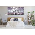 5-PIECE CANVAS PRINT TREE COVERED IN CLOUDS - PICTURES OF NATURE AND LANDSCAPE - PICTURES