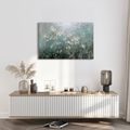 WANDBILD ZARTE BLÜTEN IM NEBEL - BILDER BLUMEN - BILDER