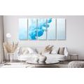 5-PIECE CANVAS PRINT BLUE INK - ABSTRACT PICTURES{% if product.category.pathNames[0] != product.category.name %} - PICTURES{% endif %}