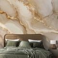 ZELFKLEVEND FOTOBEHANG LUXE GOUDMARMER IN BEIGE TINTEN - MARMER FOTOBEHANG - FOTOBEHANG