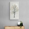 CANVAS PRINT TREE IN A MINIMALIST DESIGN - PICTURES OF TREES AND LEAVES - PICTURES