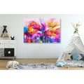 CANVAS PRINT ABSTRACT COLORFUL FLOWERS - ABSTRACT PICTURES{% if product.category.pathNames[0] != product.category.name %} - PICTURES{% endif %}