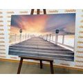 CANVAS PRINT WOODEN PROMENADE - PICTURES OF NATURE AND LANDSCAPE - PICTURES