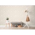 SELF ADHESIVE WALLPAPER FOLKLORE THEME IN BROWN DESIGN - SELF-ADHESIVE WALLPAPERS - WALLPAPERS