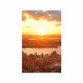 POSTER SUNSET OVER NEW YORK CITY - CITIES - POSTERS