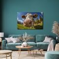 OBRAZ KRÁVA V HORSKÉ PŘÍRODĚ - OBRAZY BUVOLI A KRÁVY - OBRAZY