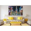 CANVAS PRINT COLORED NEW YORK - PICTURES OF CITIES - PICTURES