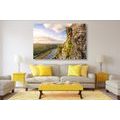 CANVAS PRINT VIEW OF THE RIVER AND FOREST - PICTURES OF NATURE AND LANDSCAPE - PICTURES