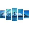 5-PIECE CANVAS PRINT ARCTIC NORTHERN LIGHTS - PICTURES OF NATURE AND LANDSCAPE - PICTURES