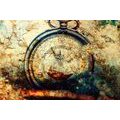 CANVAS PRINT ANTIQUE CLOCK - VINTAGE AND RETRO PICTURES - PICTURES