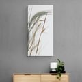 CANVAS PRINT GRASS BLADES WITH A TOUCH OF MINIMALISM - PICTURES OF TREES AND LEAVES - PICTURES