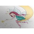 CANVAS PRINT MAGICAL FAIRY ON THE MOON - CHILDRENS PICTURES - PICTURES