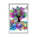 POSTER FLORAL TREE FULL OF COLORS - ABSTRACT AND PATTERNED - POSTERS