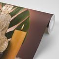 WALL MURAL BUDDHA WITH A RELAXING STILL LIFE - WALLPAPERS FENG SHUI - WALLPAPERS