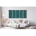 5-TEILIGES WANDBILD MANDALA DER LIEBE - BILDER MIT FENG SHUI-MOTIVEN - BILDER