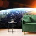 WALL MURAL VIEW OF THE PLANET FROM SPACE - WALLPAPERS SPACE AND STARS - WALLPAPERS