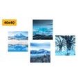 CANVAS PRINT SET SNOW KINGDOM - SET OF PICTURES - PICTURES